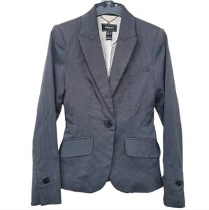 Mango top suit pinstripe blazer print dark grey